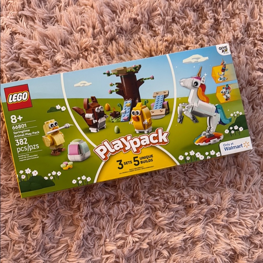NEW LEGO Springtime Animal Play Pack 66801 THREE sets in one box! Unicorn chick